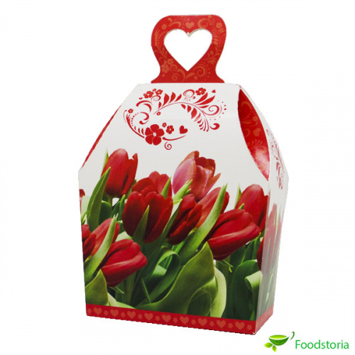 Коробка "Тюльпаны" 26х14,5х7 см