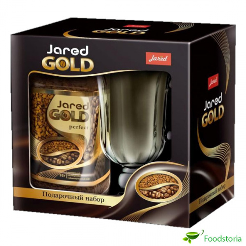Промо-набор JARED GOLD кофе ст/б 95г + Бокал