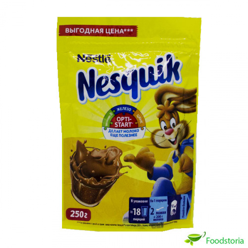 Какао "Несквик" м/у 250 г Нестле 10%