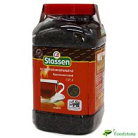 Цейлонский чай STASSEN 350 г (пласт. банка) черный крупнолистовой